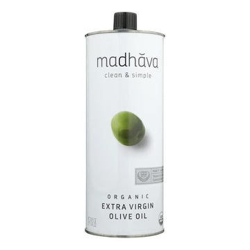 Madhava Honey - Olive Oil Organic Ext Virgin - Case Of 6 - 33.8 Oz - Maras Green