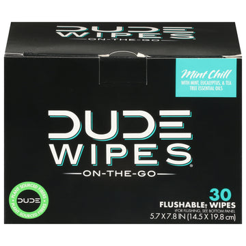 Dude Wipes - Wipes Body Mint Chill - 1 Each - 30 Ct - Maras Green