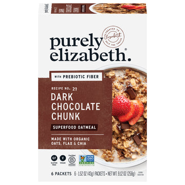 Purely Elizabeth - Oatmeal Chocolate Chunk 6pk - Case Of 6 - 9.12 Oz - Maras Green
