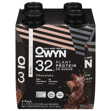 Only What You Need - Protein Drink Chocolate Elit Plntbs - Case Of 3 - 4/11.15z - Maras Green