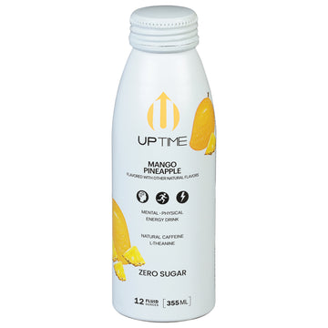 Uptime Energy - Energy Drink Mango Pineap Ns - Case Of 12 - 12 Fz - Maras Green