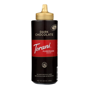 Torani Dark Chocolate Sauce - Case Of 4 - 16.5 Oz - Maras Green