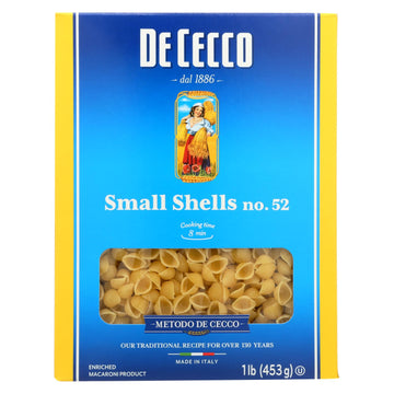 De Cecco Pasta - Pasta - Conchiglie - Case Of 20 - 16 Oz - Maras Green
