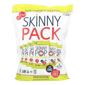 Skinnypop Popcorn 100 Calorie Popcorn Bags - Case Of 10 - 0.65 Oz. - Maras Green