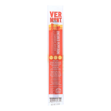 Vermont Smoke And Cure Realsticks - Turkey Pepperoni - 1 Oz - Case Of 24 - Maras Green