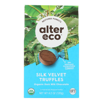 Alter Eco Americas Truffle - Organic - Velvet - 10 Pack - 4.2 Oz - Case Of 8 - Maras Green