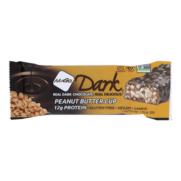 Nugo Nutrition Bar - Dark - Peanut Butter Cup - 1.76 Oz - Case Of 12 - Maras Green