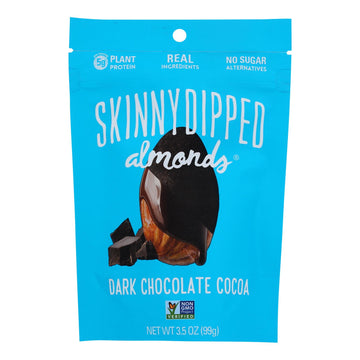 Skinny Dipped Almonds - Dark Chocolate Cocoa - Case Of 10 - 3.5 Oz - Maras Green