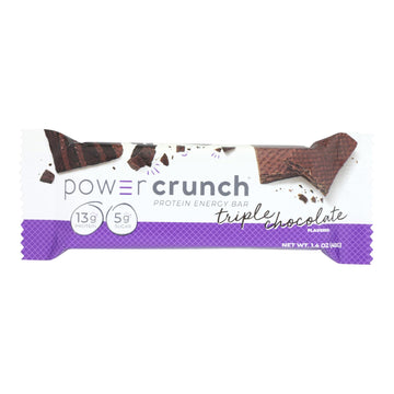 Power Crunch Bar - Triple Chocolate - Case Of 12 - 1.4 Oz - Maras Green