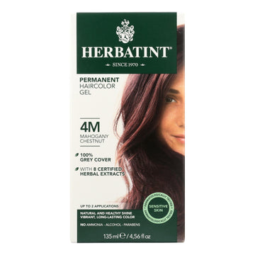Herbatint Permanent Herbal Haircolour Gel 4m Mahogany Chestnut - 135 Ml - Maras Green