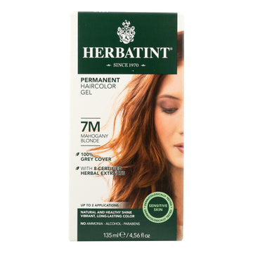 Herbatint Permanent Herbal Haircolour Gel 7m Mahogany Blonde - 135 Ml - Maras Green