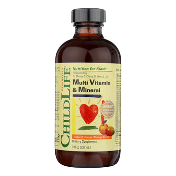 Childlife Multi Vitamin And Mineral Natural Orange Mango - 8 Fl Oz - Maras Green