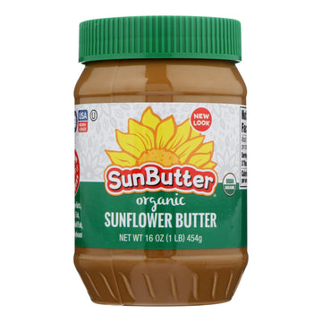 Sunbutter Sunflower Butter - Organic - Case Of 6 - 16 Oz. - Maras Green