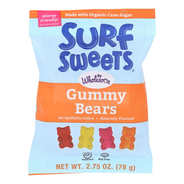 Surf Sweets Gummy Worms - Sweet - Case Of 12 - 2.75 Oz. - Maras Green