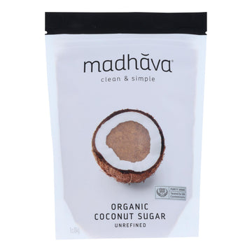 Madhava Honey Organic Coconut Sugar - Case Of 6 - 16 Oz. - Maras Green