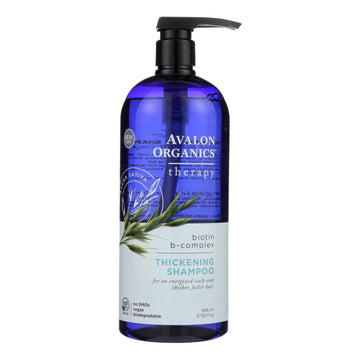 Avalon Shampoo - Organic Biotin - b Complex - 32 Oz - Maras Green