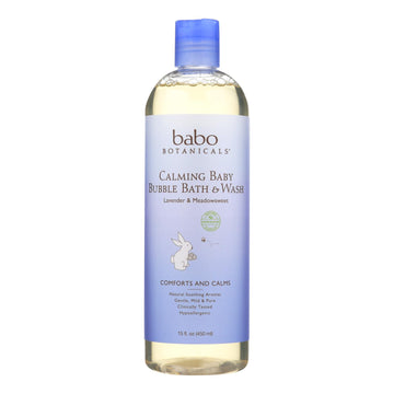 Babo Botanicals - Shampoo Bubblebath And Wash - Calming - Lavender - 15 Oz - Maras Green