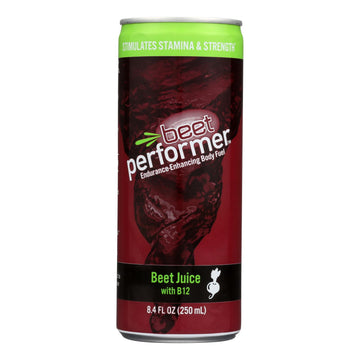 Beet Performer Beet Juice - B12 - Case Of 12 - 8.4 Fl Oz. - Maras Green