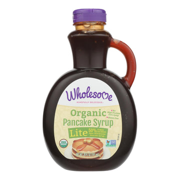 Wholesome Sweeteners Organic Syrup - Pancake Lite - Case Of 6 - 20 Fl Oz - Maras Green
