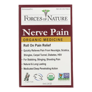 Forces Of Nature Nerve Pain Management Rollerball Activator Topical Medicine - 1 Each - 4 Ml - Maras Green