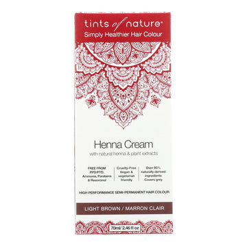 Tints Of Nature - Henna Cream Light Brown - 2.46 Fz - Maras Green
