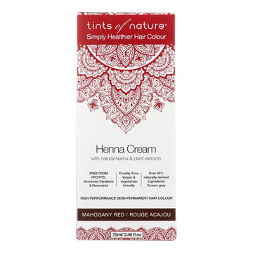 Tints Of Nature - Henna Cream Mahogany Red - 2.46 Fz - Maras Green