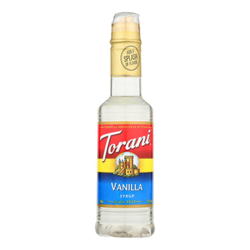 Torani - Coffee Syrup - Vanilla - Case Of 4 - 12.7 Fl Oz. - Maras Green