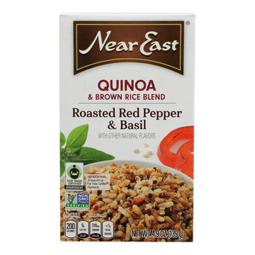 Near East Quinoa Blend - Roasted Red Pepper And Basi - Case Of 12 - 4.9 Oz. - Maras Green