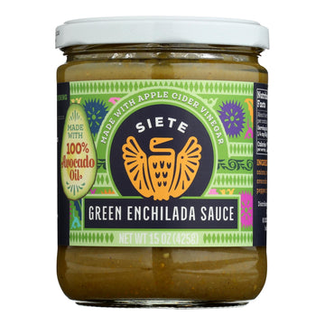 Siete - Sauce Green Enchilada - Case Of 6 - 16 Oz - Maras Green