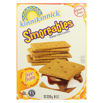 Kinnikinnick Graham Style Crackers - Case Of 6 - 8 Oz. - Maras Green
