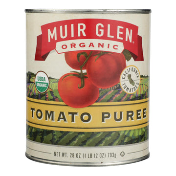 Muir Glen Muir Tomato Puree - Tomato - Case Of 12 - 28 Oz. - Maras Green