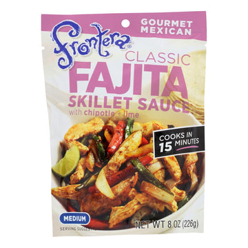 Frontera Foods Classic Fajita Skillet Sauce - Classic Fajita - Case Of 6 - 8 Oz. - Maras Green