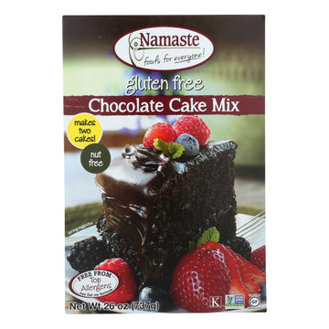 Namaste Foods Chocolate Cake - Mix - Case Of 6 - 26 Oz. - Maras Green