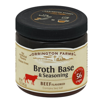 Orrington Farms Broth Base And Seasoning - Beef - Case Of 6 - 12 Oz. - Maras Green