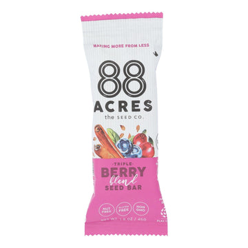 88 Acres - Bars - Triple Berry - Case Of 9 - 1.6 Oz. - Maras Green