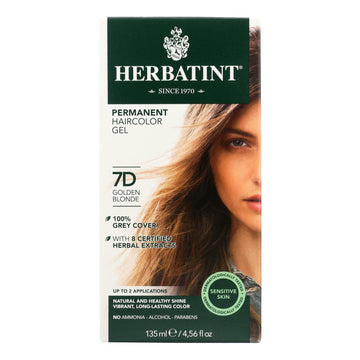 Herbatint Permanent Herbal Haircolour Gel 7d Golden Blonde - 135 Ml - Maras Green