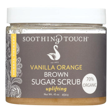 Soothing Touch Brown Sugar Scrub - Vanilla Orange - 16 Oz - Maras Green