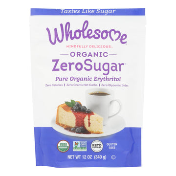 Wholesome Sweeteners Sweetener - All Natural - Calorie Free - Zero - Pouch - 12 Oz - Case Of 8 - Maras Green