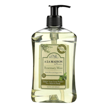 A La Maison - French Liquid Soap - Rosemary Mint - 16.9 Fl Oz - Maras Green