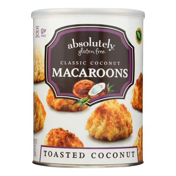 Absolutely Gluten Free Macaroons - Coconut - Classic - Case Of 6 - 10 Oz - Maras Green