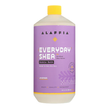 Alaffia - Everyday Bubble Bath - Lavender - 32 Fl Oz. - Maras Green