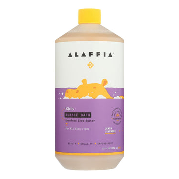 Alaffia - Everyday Bubble Bath - Lemon Lavender - 32 Fl Oz. - Maras Green