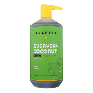 Alaffia - Everyday Shampoo - Coconut And Ginger - 32 Fl Oz. - Maras Green