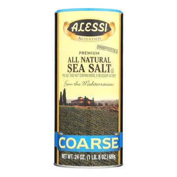 Alessi - Mediterranean Sea Salt - Coarse - Case Of 6 - 24 Oz. - Maras Green