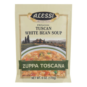 Alessi - Tuscan - White Bean Soup - Case Of 6 - 6 Oz. - Maras Green