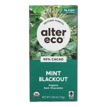 Alter Eco Americas - Chocolate Dp Dark Crisp Mint - Case Of 12 - 2.65 Oz - Maras Green