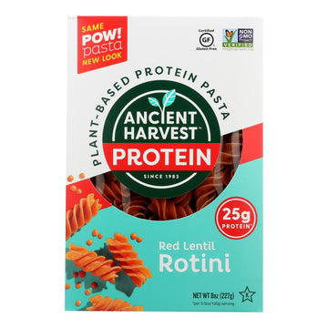 Ancient Harvest Pasta - Supergrain - Red Lentil And Quinoa Rotelle - Gluten Free - 8 Oz - Case Of 6 - Maras Green