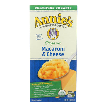 Annies Homegrown Macaroni And Cheese - Organic - Classic - 6 Oz - Case Of 12 - Maras Green