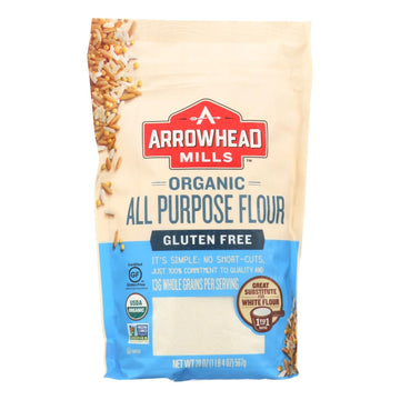 Arrowhead Mills - Organic Flour - All Purpose - Case Of 6 - 20 Oz - Maras Green