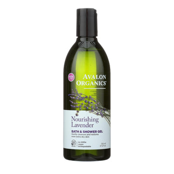 Avalon Organics Bath And Shower Gel Lavender - 12 Fl Oz - Maras Green